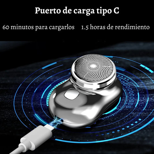 Mini afeitadora eléctrica portátil